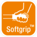 SoftGrip™ - Pohodlné držadlo tlmiace rázy.