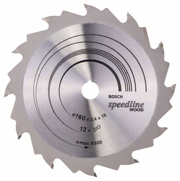 2608640784 - Pílový kotúc Speedline Wood 160 x 16 x 2,4 mm, 12