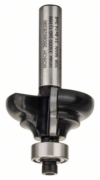 Profilová fréza C 8 mm, R1 4,8 mm, B 9,5 mm, L 14 mm, G 57 mm