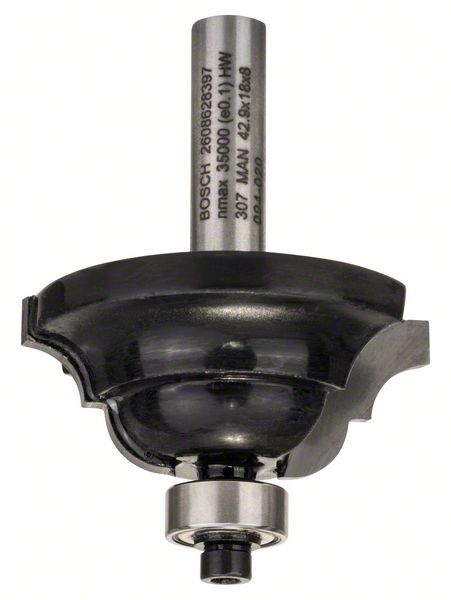 Profilová fréza D 8 mm, R1 6,3 mm, B 15 mm, L 18 mm, G 60 mm