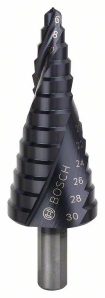 Stupnovité vrtáky HSS-AlTiN 6 - 30 mm, 10,0 mm, 93,5 mm