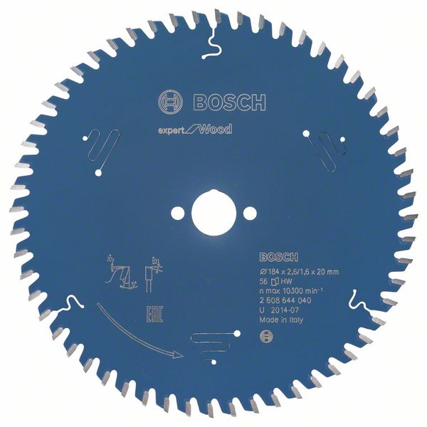 2608644040 - Pílový kotúc Expert for Wood 184 x 20 x 2,6 mm, 56