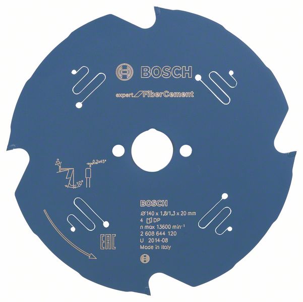 2608644120 - Pílový kotúc Expert for Fiber Cement 140 x 20 x 1,8 mm, 4