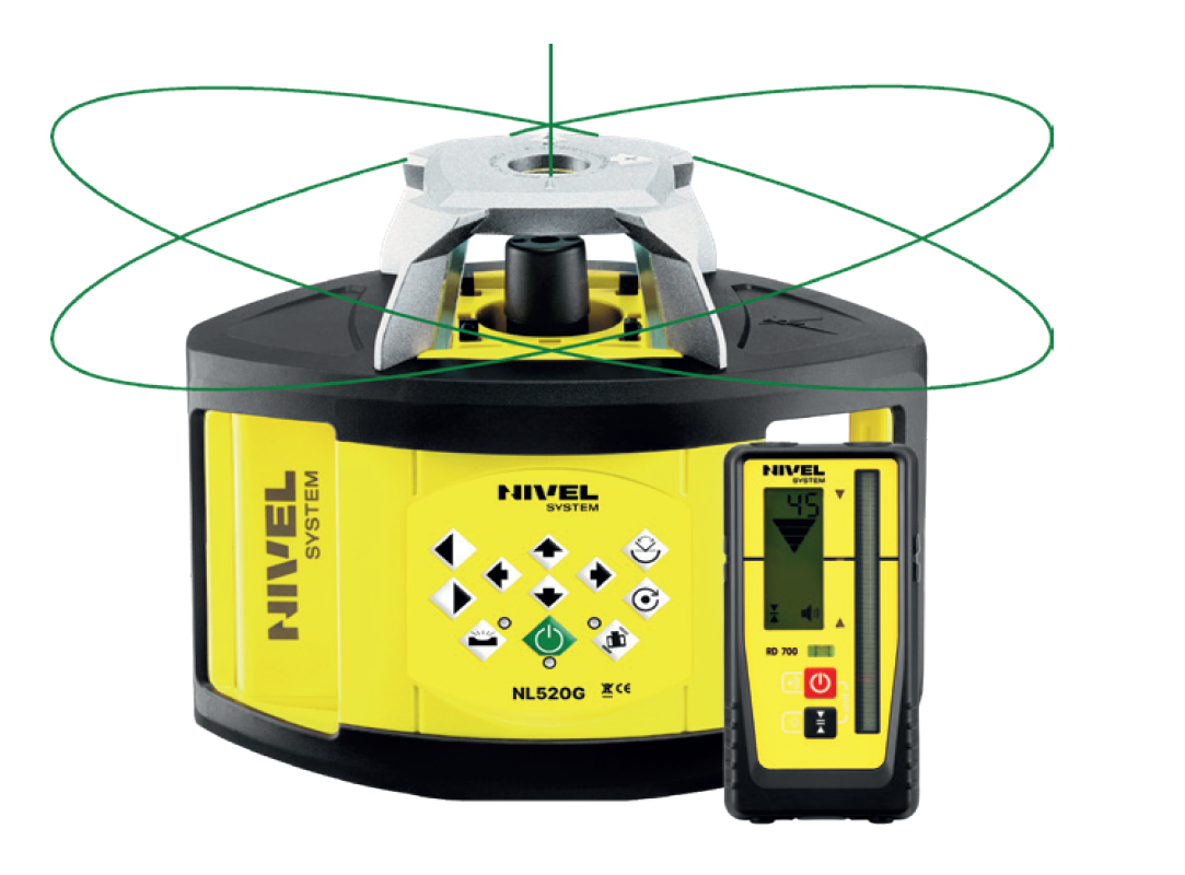 Rotačný laser so zeleným lúčom NL520G Digital