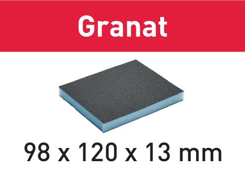 Brúsna špongia 98x120x13 800 GR/6 Granat
