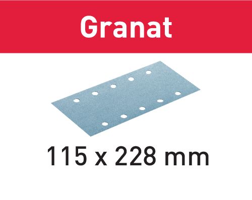 Brúsny pruh STF 115x228 P100 GR/100 Granat