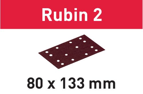 Brúsny pruh STF 80X133 P120 RU2/50 Rubin 2 499050