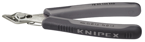 Kliešte štikacie bocné 125mm inox ESD Electronic SuperKnips / 7803125 ESD Knipex