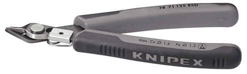 Kliešte štikacie bocné 125mm kalené ESD Electronic SuperKnips / 7871125 ESD Knipex